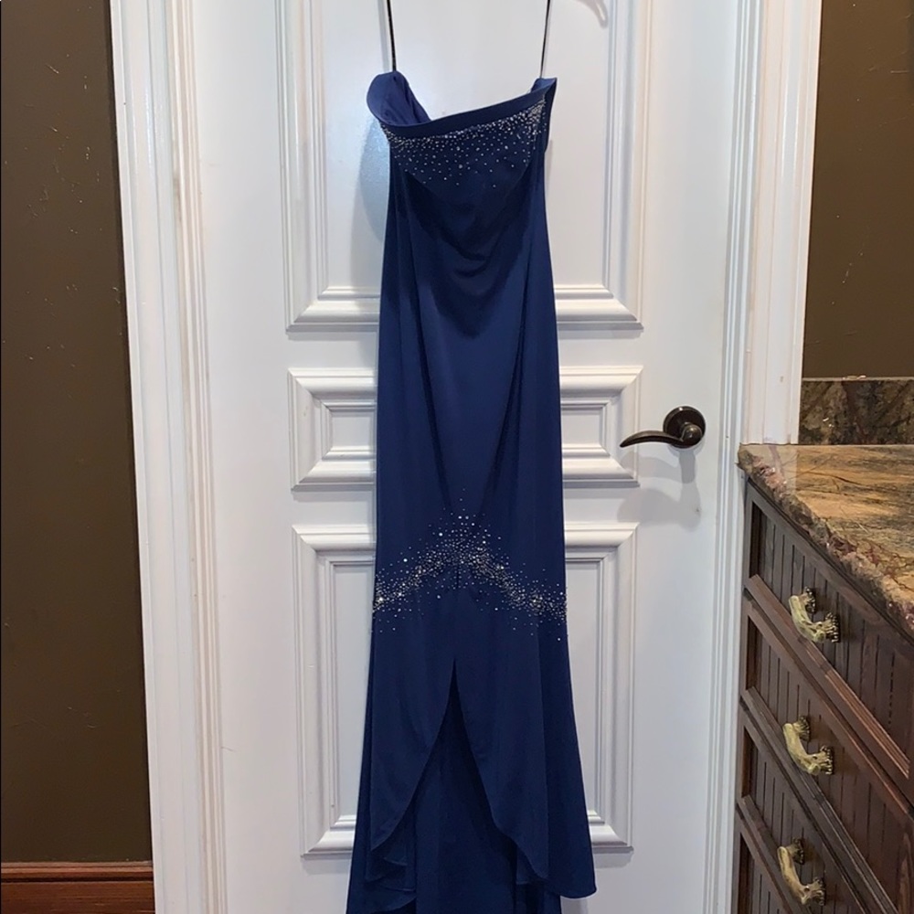 Niki Livas Evening Gown embellished w/ crystals